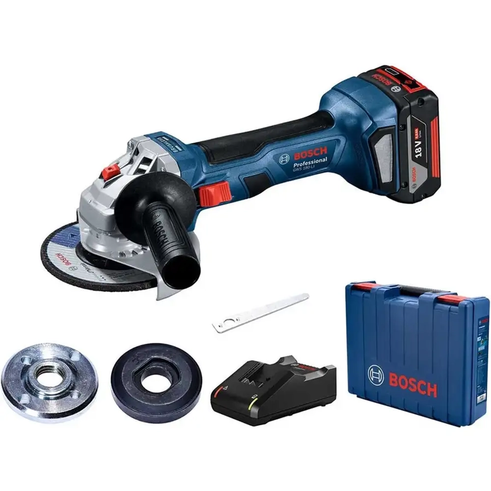 Аккумуляторная угловая шлифмашина GWS 180-LI Professional BOSCH 06019H9025
