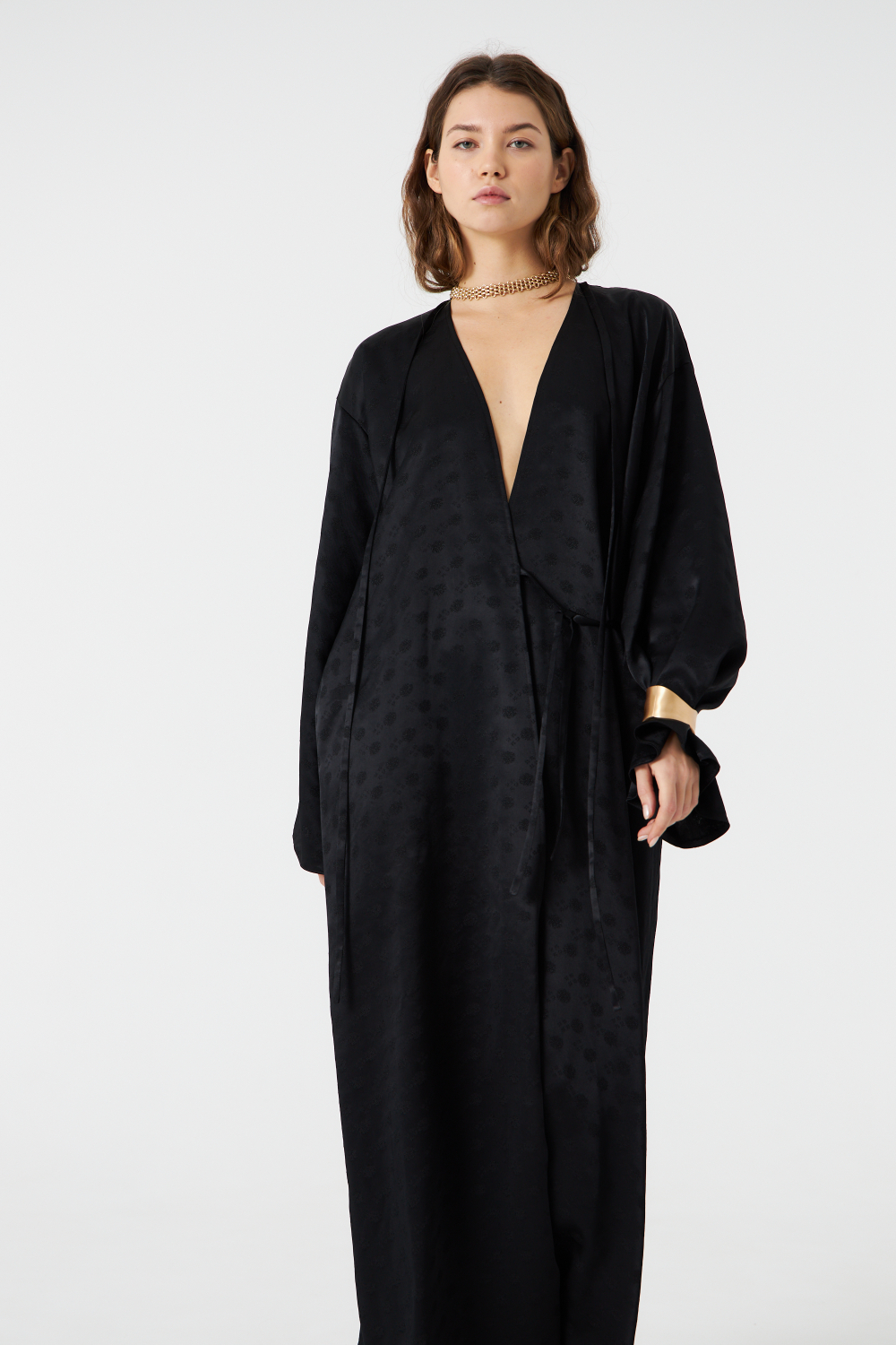 Платье свободное с поясом