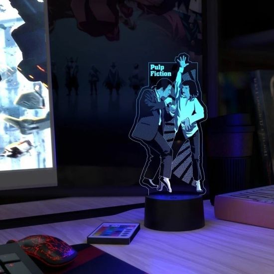 3D лампа Криминальное чтиво танец