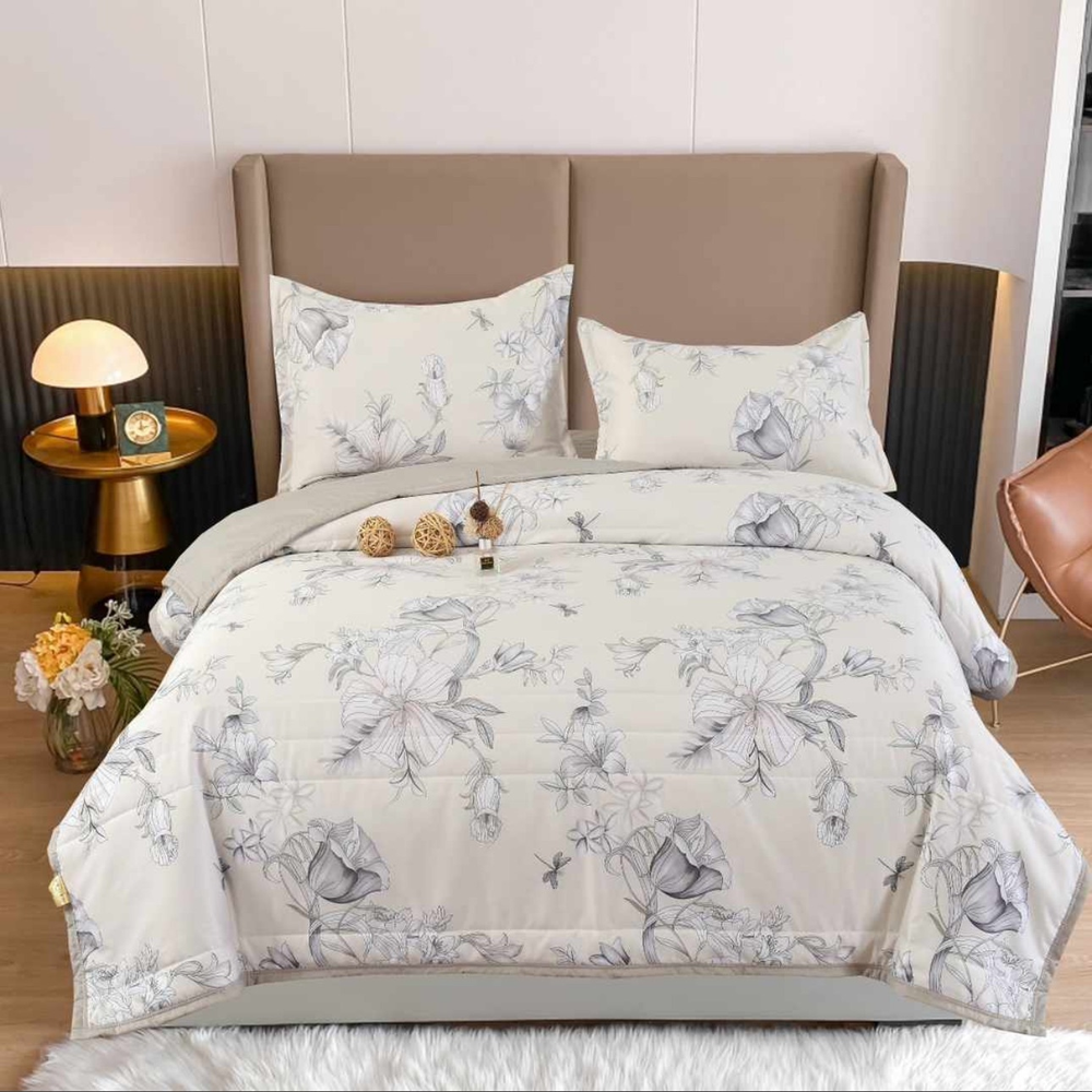 КПБ Кит С Одеялом МУН ШЕЛК 2сп АКЦИЯ !!! (от 10шт цена 5900тн)