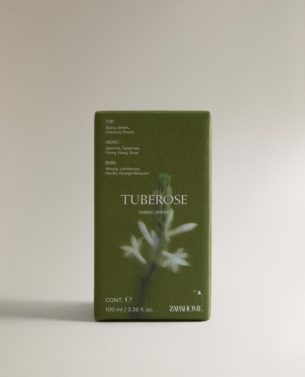 Zara Home Интерьерный ароматический спрей для текстиля Tuberose, 100 мл
