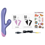 Фиолетовый вибратор-кролик 22см с бесконтактной клиторальной стимуляцией Romp Pulse Purple RPPU1SG4