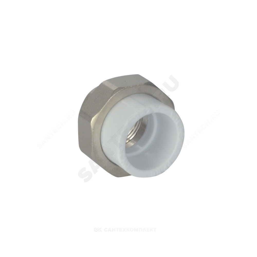 Муфта PP-R комбинированная разъемная белая Дн 32х1" ВР VALFEX 10155025