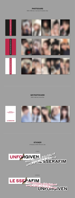 Альбом LE SSERAFIM - UNFORGIVEN (Weverse Albums ver.)
