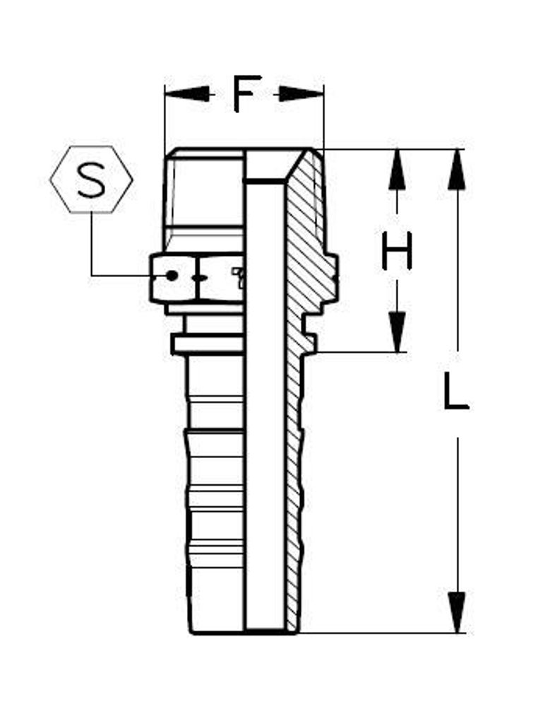 Фитинг DN 32 NPTF 1.1/4 CS