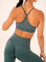 Топ RYDERWEAR Stonewash Seamless Sports Bra Petrol
