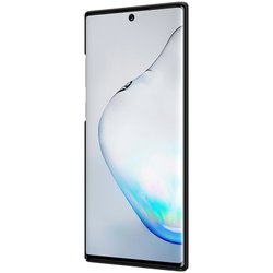 Тонкий жесткий чехол черного цвета от Nillkin для Samsung Galaxy Note 10+ и Note 10+ 5G, серия Super Frosted Shield