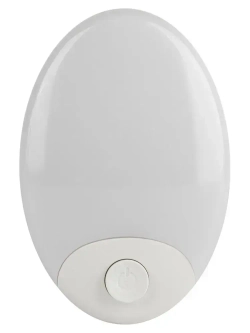 Ночник - светильник светодиодный ЭРА NN-623-SW-W в розетку с выключателем белый