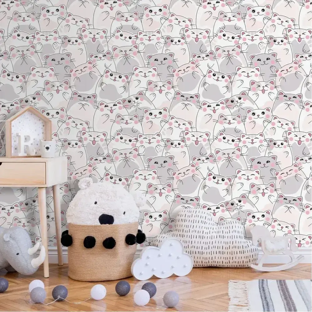 Обои Милые Котики 1120-017 бумажные 0,53х10 м.