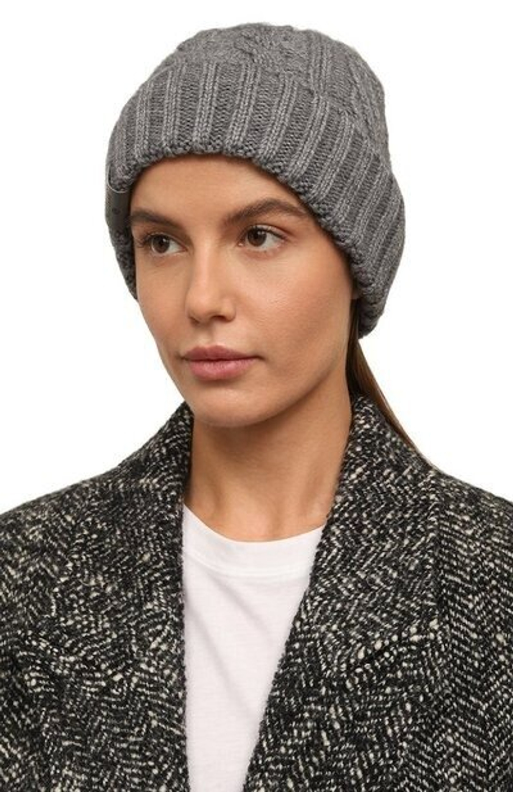 Шапка AERONAUTICA 045 серый косы