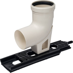 Элемент дымохода конденсац.угол 87° Ø80 м/п PP-FE с кронштейном