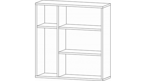 Даллас Секция навесная Дуб вотан / Цемент темный