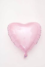 F Шар сердце 18"/46 см, розовый перламутр (БГ-15)