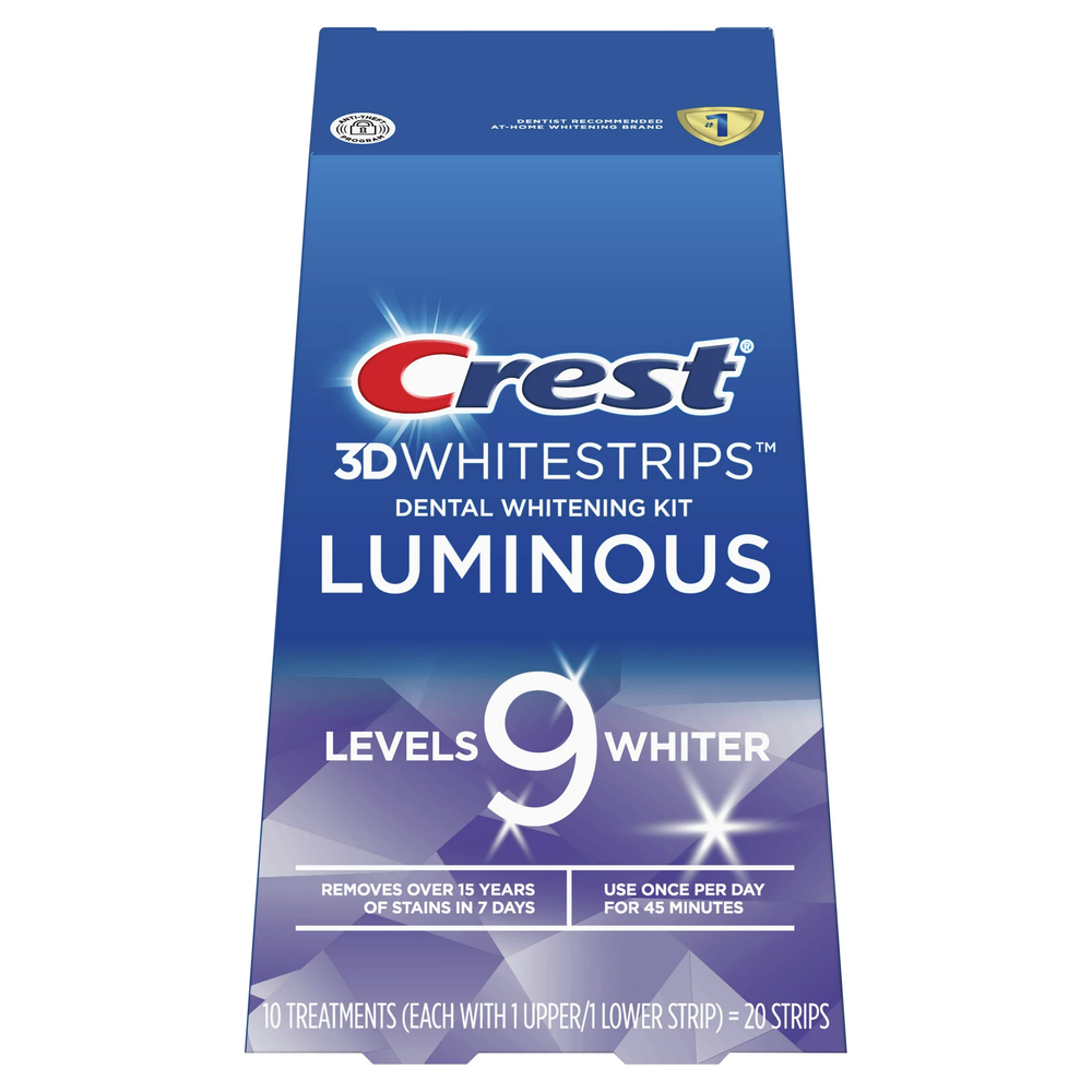 Курс 10 дней | Crest 3D Whitestrips Luminous – Отбеливающие полоски для зубов (Уценка)
