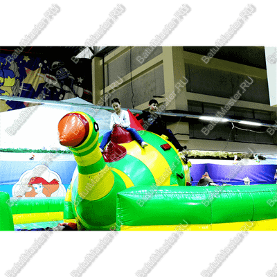 Коммерческий надувной батут "Динозавр-качеля" 5*5*2.5 м