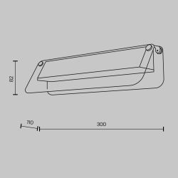 Светильник настенный светодиодный Maytoni   MOD296WL-L6BS3K