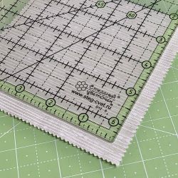 Линейка для пэчворка в дюймах, 6 ½ х 6 ½" (арт. D12-S)