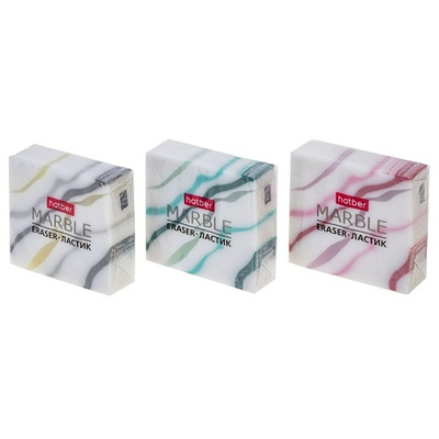 Ластик Hatber Marble, мрамор, PVC, 1 шт