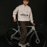 Cвитшот UNIFORM Half-zip Heavy Athletic, светло-бежевый