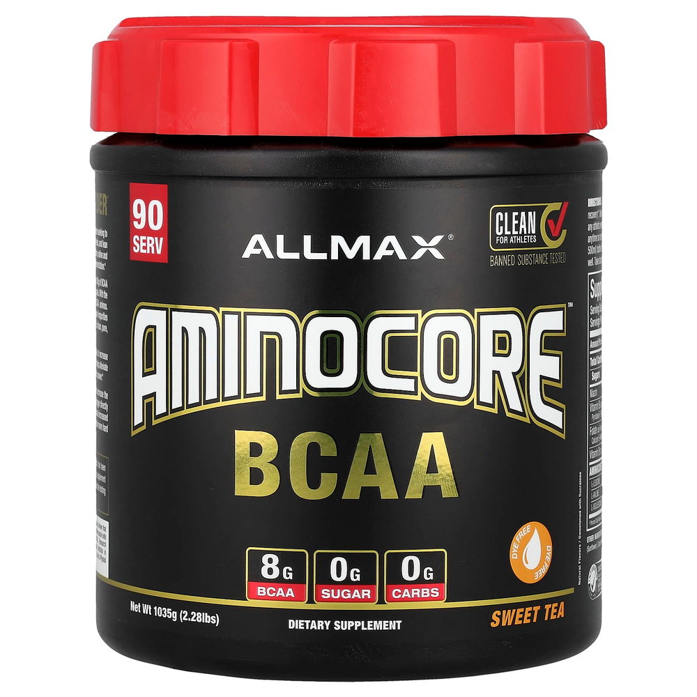 ALLMAX, AMINOCORE™ BCAA, со вкусом сладкого чая, 1035 г (2,28 фунта)