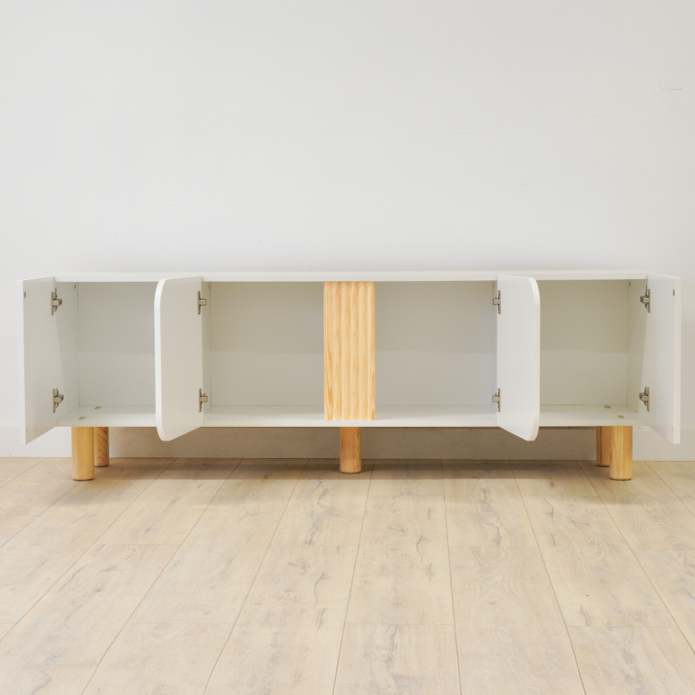 Дизайнерская тумба под телевизор 160 см Ола, 4 двери