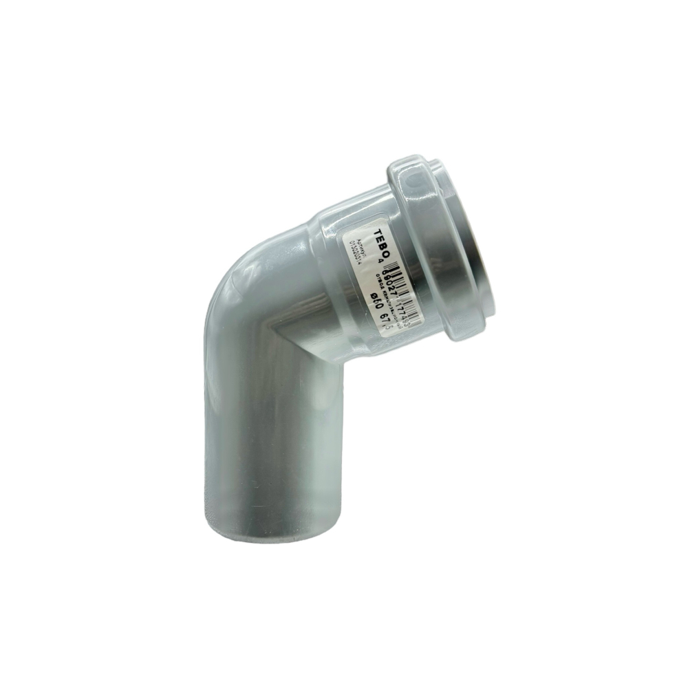 Отвод канализационный TEBO Ø50x67,5°