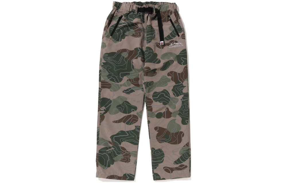 A Bathing Ape Layered Line Camo Track Брюки