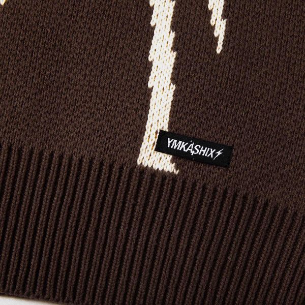 Жилет вязаный YMKASHIX Hellcome Коричневый - фото 8