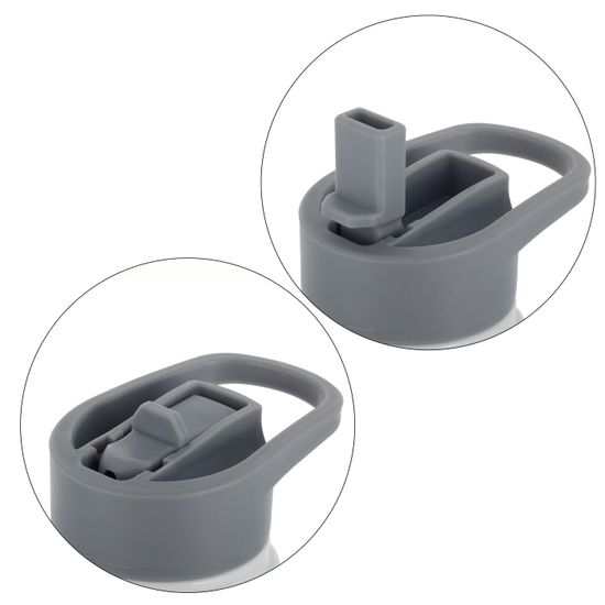 Термобутылка детская 480 мл. с трубочкой Kamille KM 2162 с 3D принтом