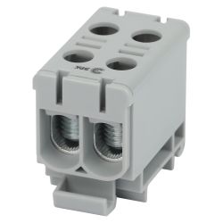 Клемма силовая вводная КСВ ЭРА NO-224-137 двойная KE66 6-50 мм2 серая L