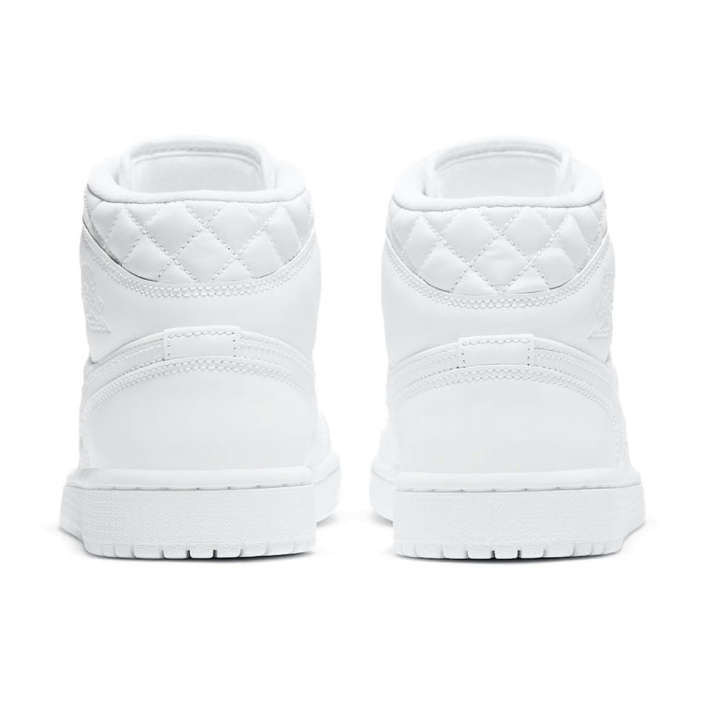 Кроссовки Air Jordan 1 Mid SE White Quilted