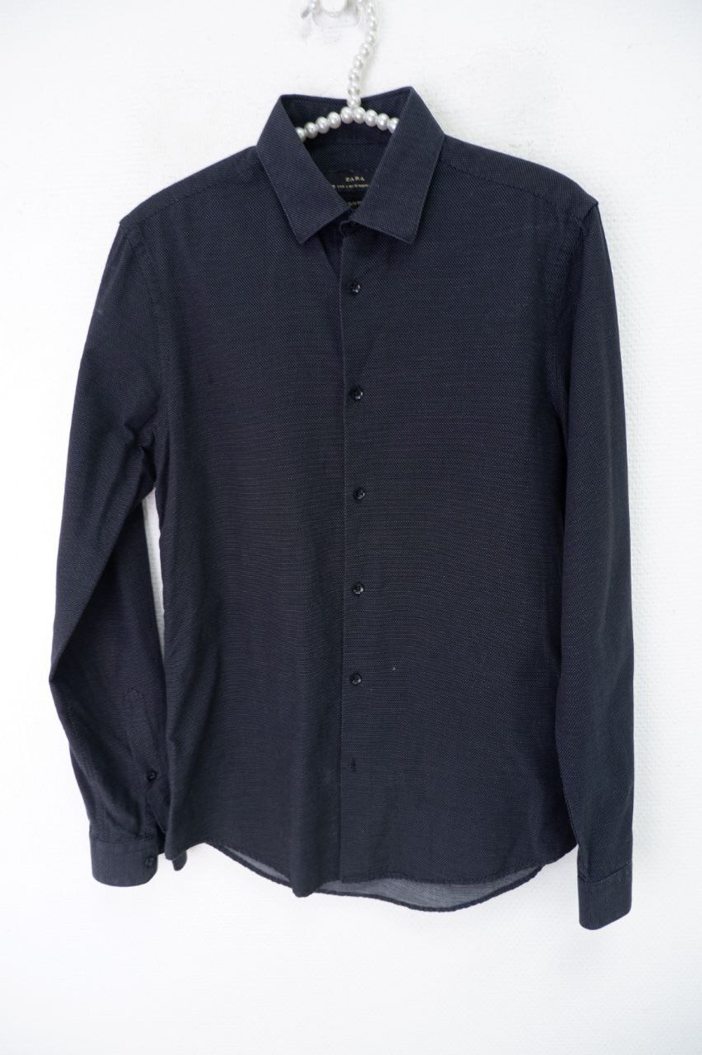 Рубашка Zara из хлопка 44 размер