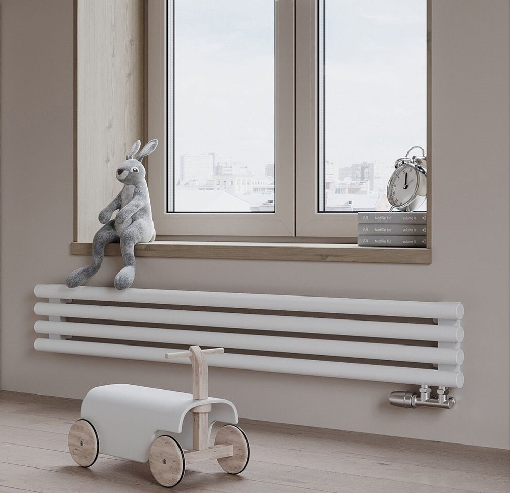 Радиатор трубчатый Guardo Torre 4D-1500-04 NK-GOR-R R9016(M) белый матовый