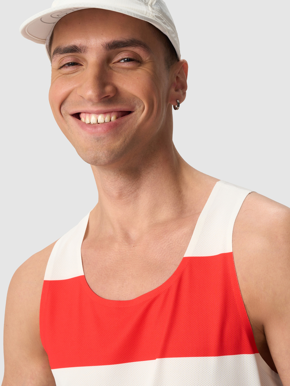 Майка мужская GRI Маяк бело-красная