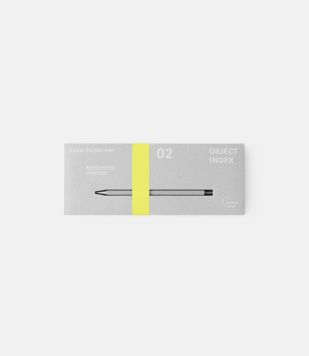 Object Index Cedar Pocket Pen Light Gray — ручка из дерева