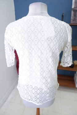 Водолазка белая с коротким рукавом 46-48 размер