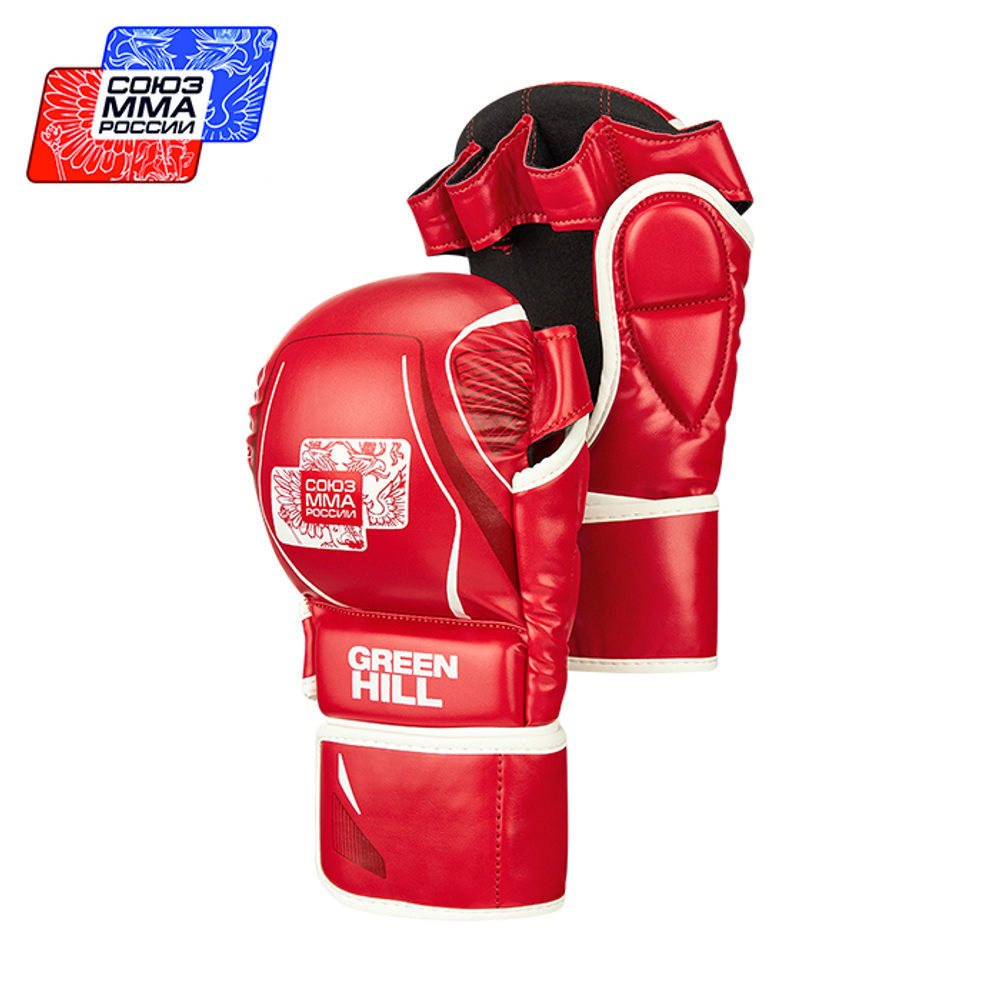 MMI-603MMAU Перчатки СОЮЗ MMA РОССИИ красные