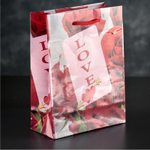 Подарочный пакет Любовь - 23 х 18 см. (Цвет: разноцветный)