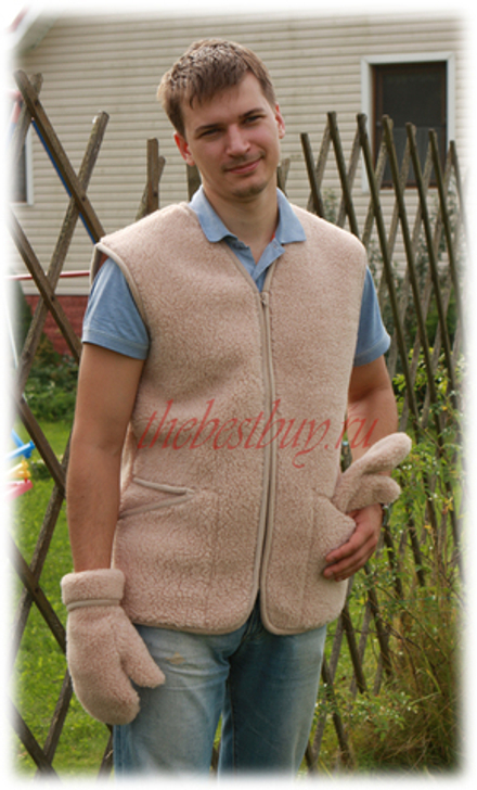 Жилет Лама   (MagicWool) - размеры 42-58 (Мод. 81)