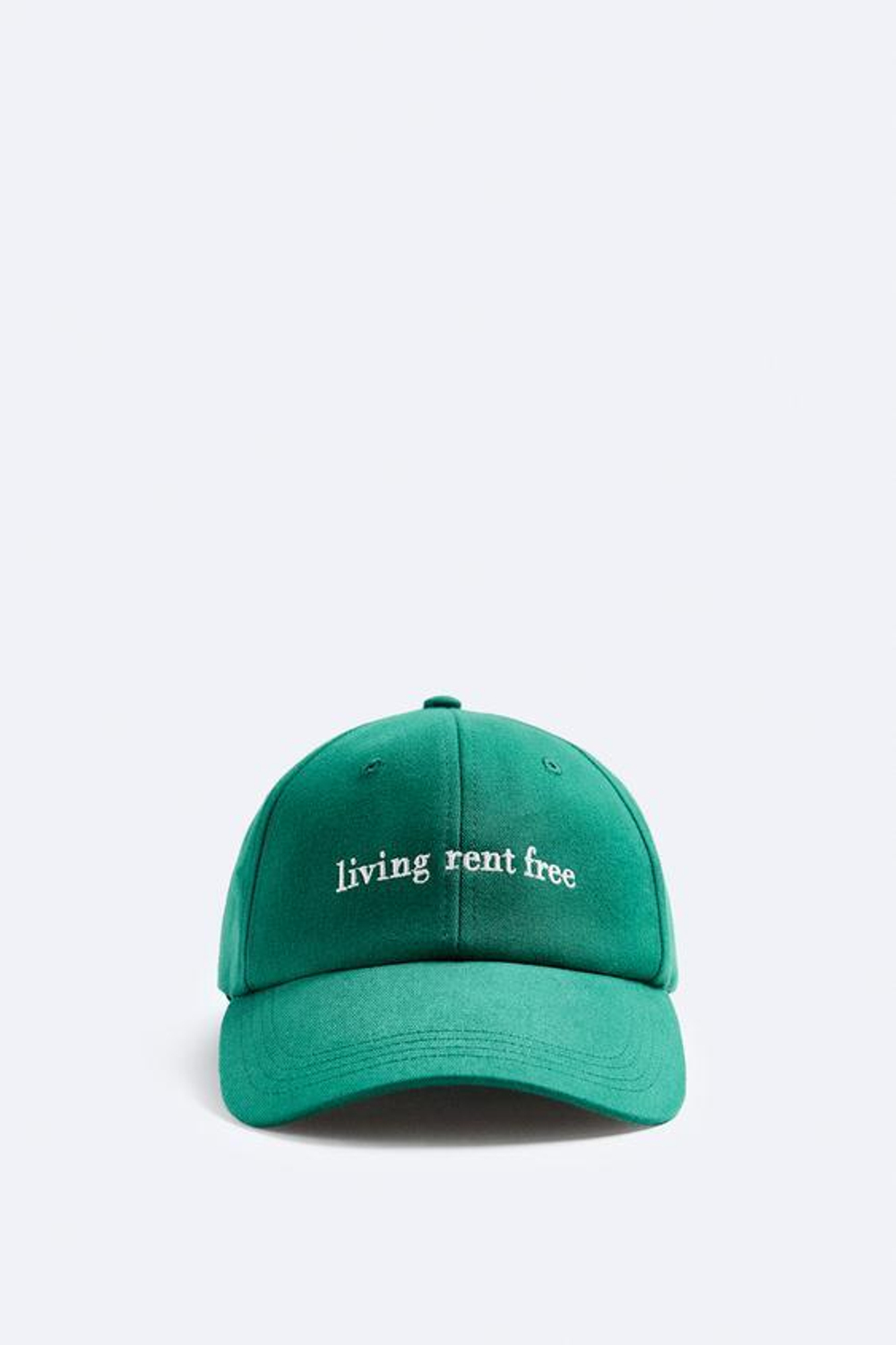 ZARA КЕПКА С ВЫШИВКОЙ, ЗЕЛЕНЫЙ