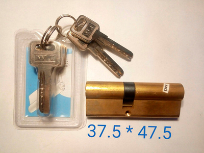 Цилиндр Евродверь  85мм (37,5\47,5) 2+5кл золото (014464)