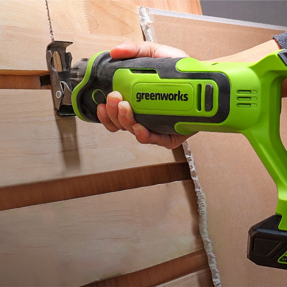 Пила сабельная аккумуляторная Greenworks GPT-BLRS-1 Арт.1200607, 24V, бесщеточная без АКБ и ЗУ