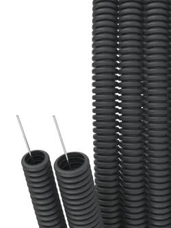 Труба гофрированная ПНД с протяжкой 32мм, 5метров