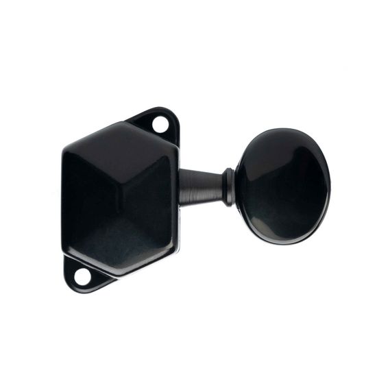 J-25-6L-BK Колки для гитары 6 в линию, черные, Paxphil