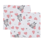Пеленка текстильная BUBO BABY "SOFT" 100х120 см, кулирная гладь, 2 шт