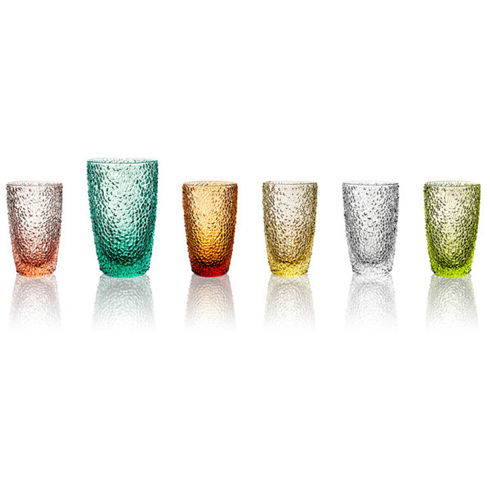 Набор стаканов для воды 6шт 400мл IVV Экстра 6 цветов