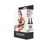 Портупея поясная с фиксацией рук и ног (Цвет: черный)