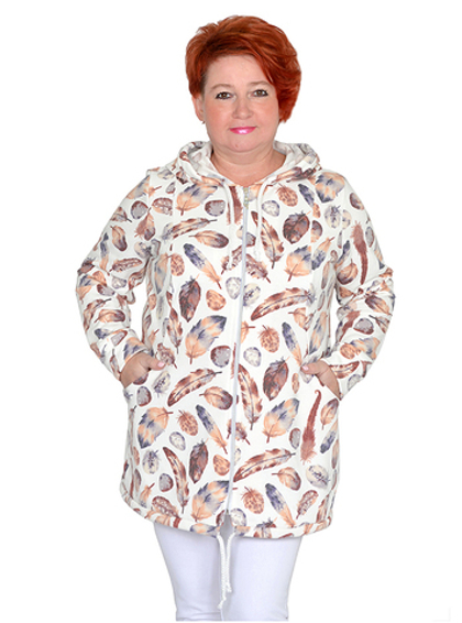 Толстовка из хлопка Пёрышки