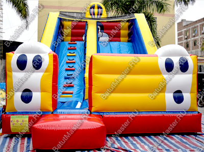 Детский надувной батут-горка "Зайка" 7*4*5 м