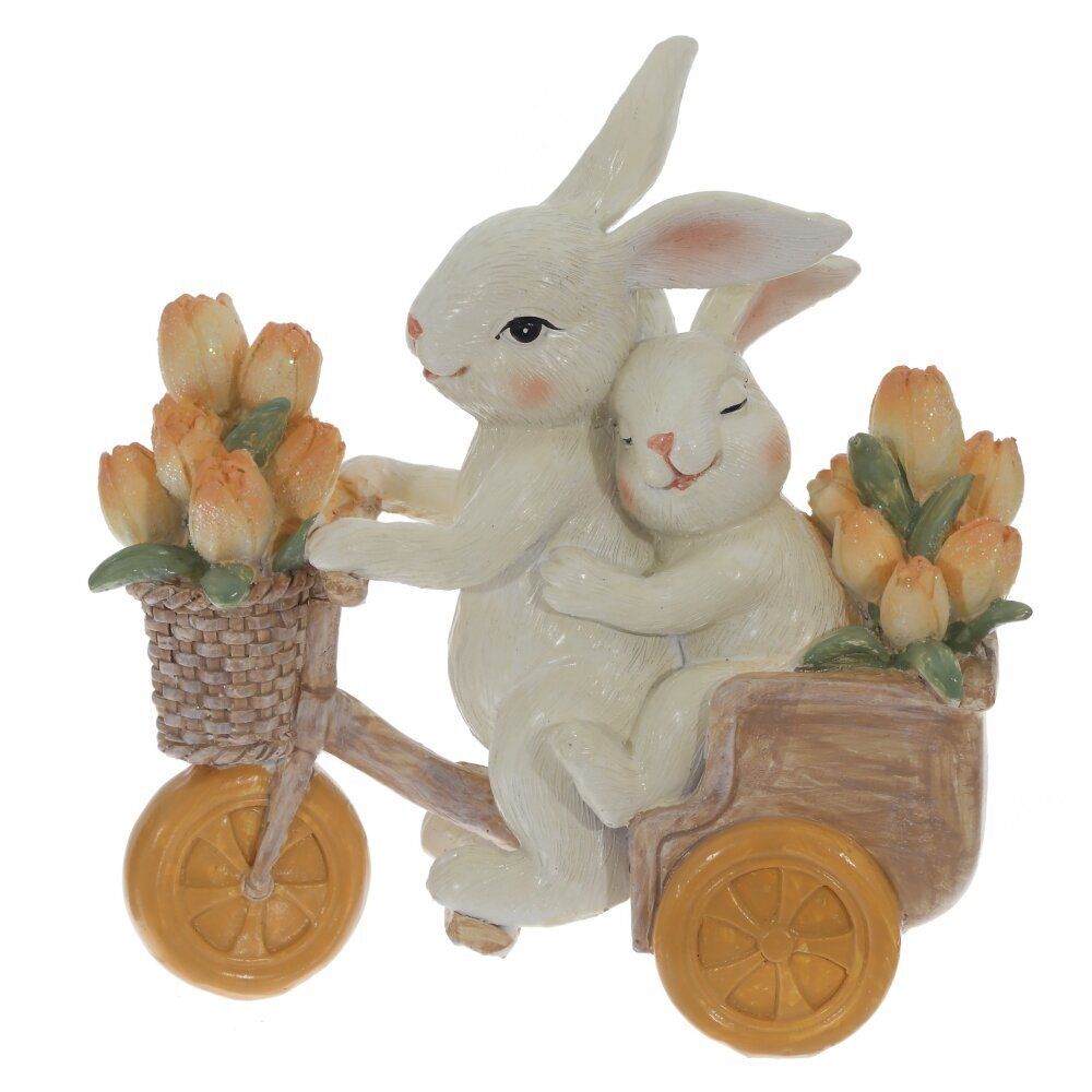 GAEM Фигурка декоративная "Зайцы", L12,5 W6 H13 см